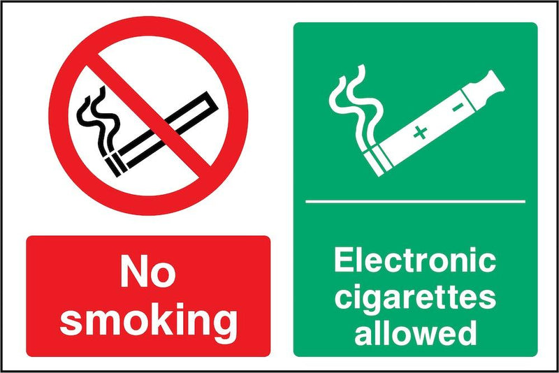 No Smoking, Electronic Cigarettes Allowed Sign | Elevate Signs