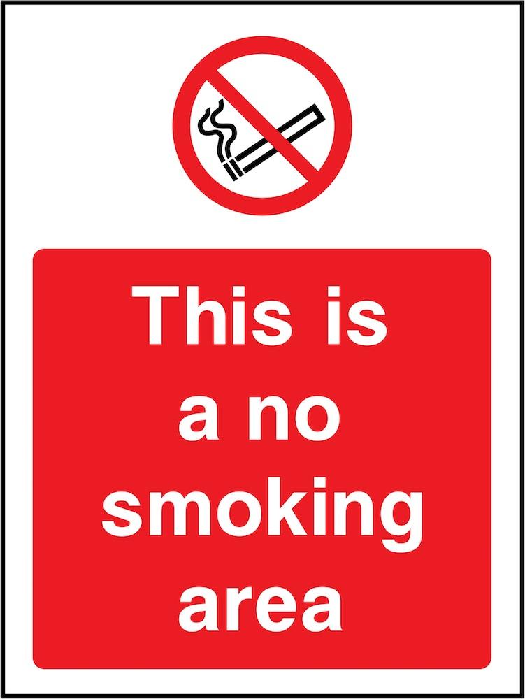 No Smoking Area Sign | Elevate Signs