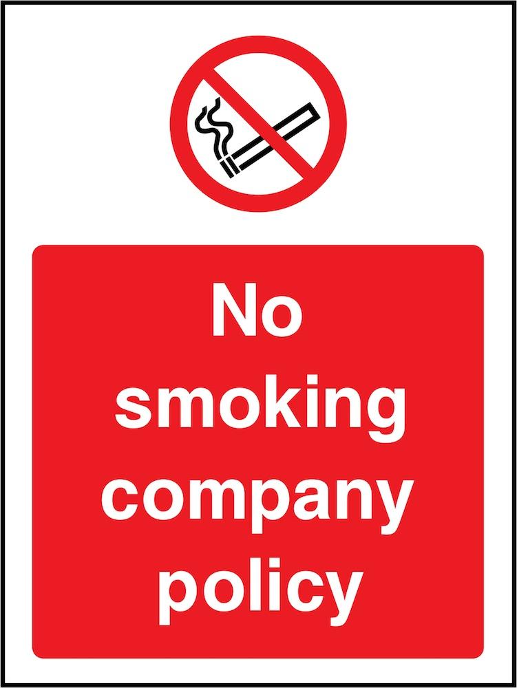 No Smoking Company Policy Sign | Elevate Signs