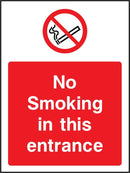 No Smoking In Entrance Sign | Elevate Signs