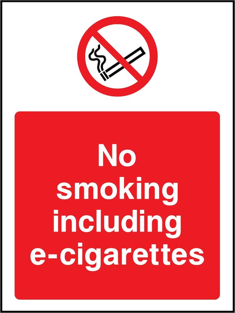 No Smoking, Including E-Cigarettes Sign | Elevate Signs
