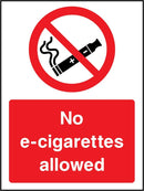 No E-Cigarettes Allowed Sign | Elevate Signs