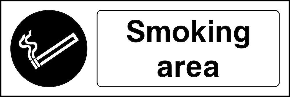 Smoking Area Sign | GQ Signs Ltd