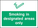Smoking In Designated Areas Only Sign | Elevate Signs