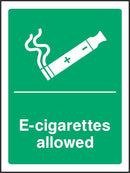 E-Cigarettes Allowed Sign | Elevate Signs