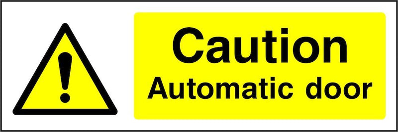 Caution Sign: Automatic Door