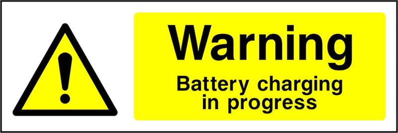 Warning Sign: Battery Charging In Progress