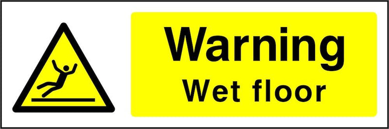 Warning Sign: Wet Floor