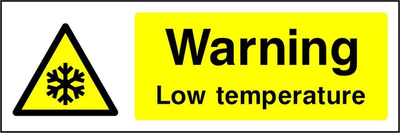 Warning Sign: Low Temperature