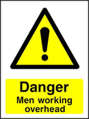 Danger Sign: Men Working Overhead