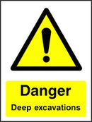 Danger Sign: Deep Excavations