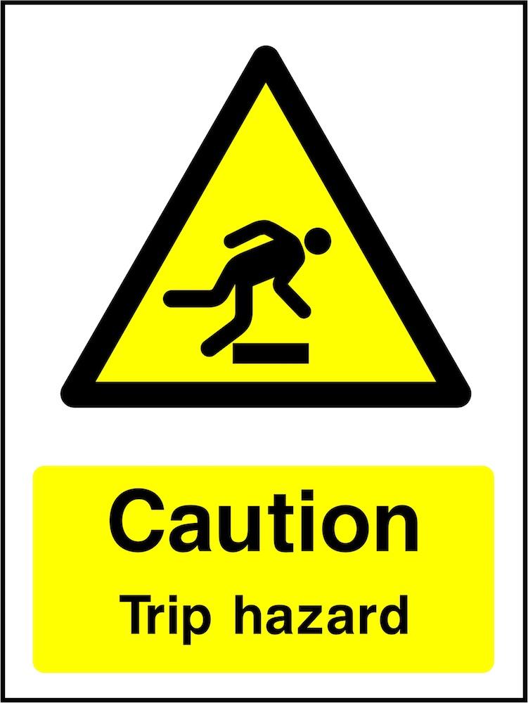 Caution Sign: Trip Hazard