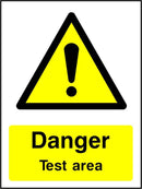 Danger Sign: Test Area