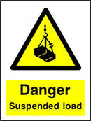 Danger Sign: Suspended Load