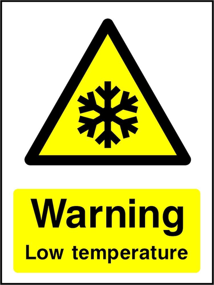 Warning Sign: Low Temperature